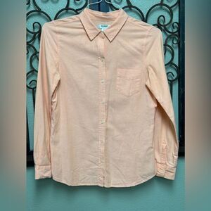 Old Navy orange long sleeve Oxford Top